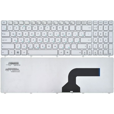 Клавиатура белая с белой рамкой для Asus X52JE