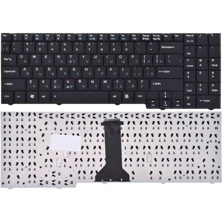 Клавиатура черная для Asus F7E