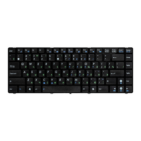 Клавиатура черная с черной рамкой для ASUS A43SM