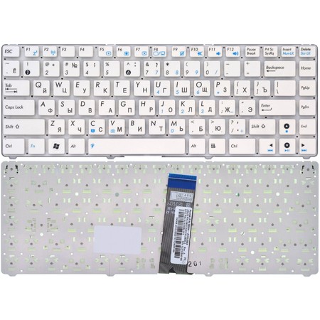 Клавиатура белая для Asus Eee PC VX6 lamborghini