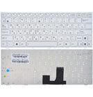 Клавиатура для Asus EEE PC 1001 белая с белой рамкой
