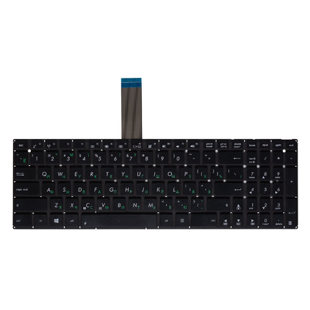Клавиатура черная без рамки (шлейф 175мм) для Asus X552LAV