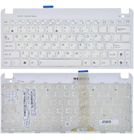 Клавиатура для Asus EEE PC 1015 белая с белой рамкой