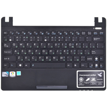 Клавиатура для Asus Eee PC X101 черная (Топкейс черный)