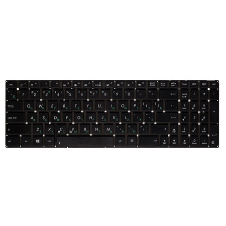 Клавиатура черная без рамки для Asus K501UX, K501, X555, X551, X551CA, X555LD, K501LB, X555LN, X555UB, X551MA, X555DG, X554LJ, X555LJ, K501LX, X555SJ, K501UQ, K501UW, P551CA, X551MAV (шлейф 103мм) 