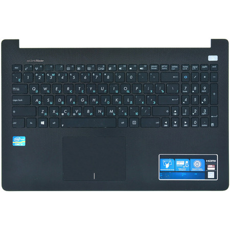 Клавиатура (Топкейс черный) для Asus X502CA