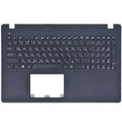 Клавиатура черная (Топкейс черный) для Asus X552WE