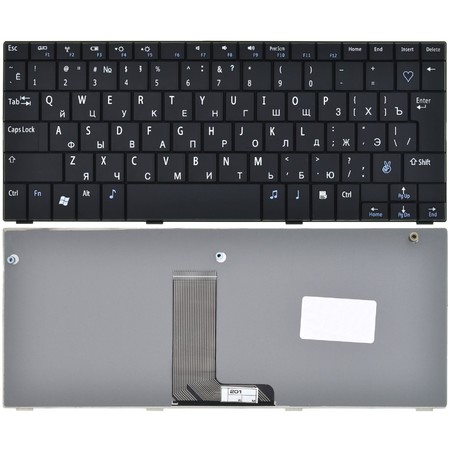 Клавиатура черная для Dell Inspiron Mini 10v (1011)