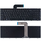 Клавиатура черная с черной рамкой для Dell Inspiron M511R (M5110)