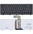 Клавиатура черная с черной рамкой с подсветкой для Dell Inspiron 14 (N4050)