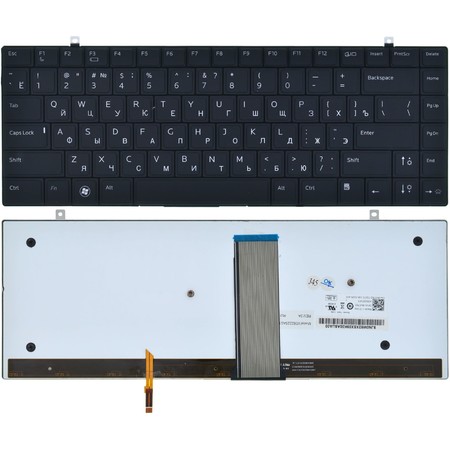 Клавиатура черная с подсветкой для Dell Studio XPS 16 1640 (PP35L)