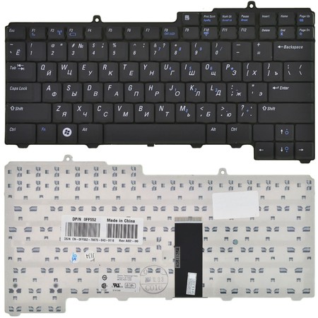 Клавиатура черная для Dell Inspiron 630m (PP19L)