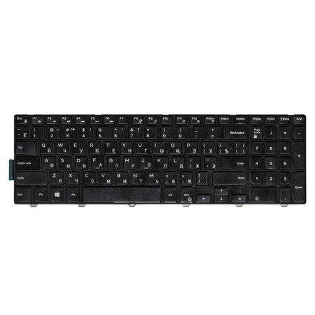 Клавиатура черная с черной рамкой для Dell Inspiron 15 (3542), 15 5547, 15 (5542), 15 (3551) P47F