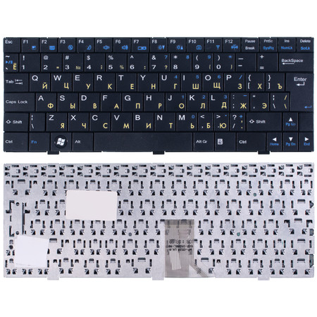 Клавиатура черная для Clevo M720S
