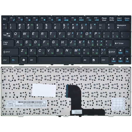 Клавиатура для Medion Akoya E1226 (MD98570) черная с черной рамкой