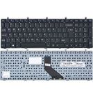 Клавиатура черная без рамки для Clevo W670SJQ