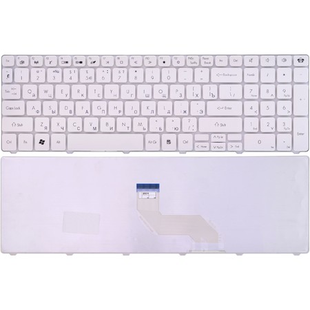 Клавиатура белая для Packard Bell EasyNote TM80