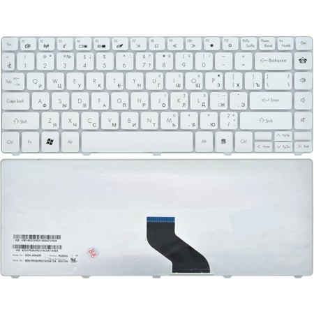 Клавиатура для Gateway NV49C белая