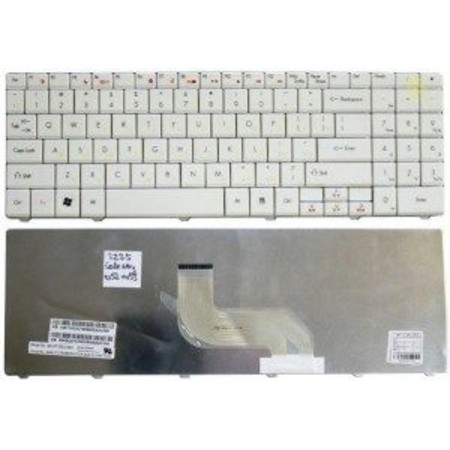 Клавиатура белая для Packard Bell EasyNote TJ67