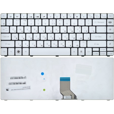 Клавиатура для Packard Bell EasyNote NX82 серебристая