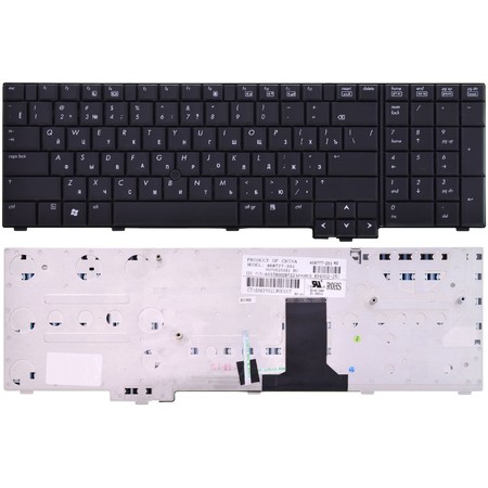 Клавиатура черная (Управление мышью) для HP EliteBook 8730w Mobile Workstation