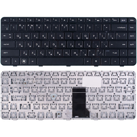 Клавиатура черная с черной рамкой для HP Pavilion dm4-1000