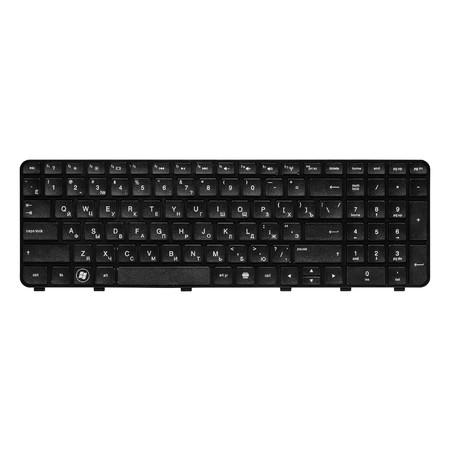 Клавиатура черная с черной рамкой для HP Pavilion dv6-6158er