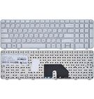 Клавиатура серебристая с серебристой рамкой для HP Pavilion dv6-6000