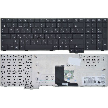 Клавиатура черная (Управление мышью) для HP EliteBook 8740w Mobile Workstation