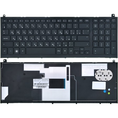Клавиатура черная с черной рамкой для HP ProBook 4520s