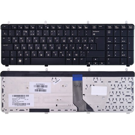 Клавиатура черная для HP Pavilion dv7-2000
