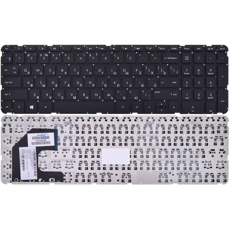 Клавиатура черная без рамки для HP Pavilion 15-b100er Sleekbook
