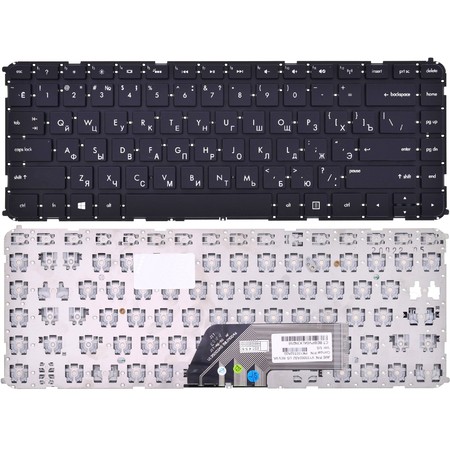 Клавиатура для HP ENVY Sleekbook 6-1000 черная без рамки