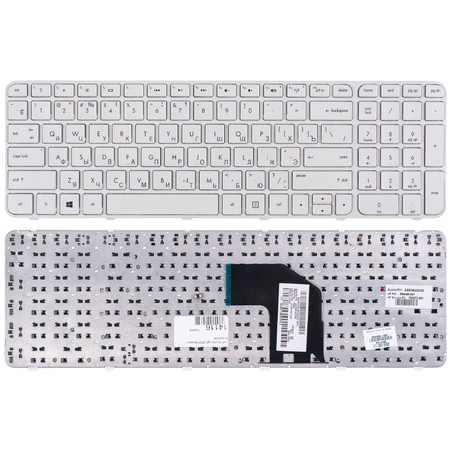 Клавиатура белая с белой рамкой для HP Pavilion g6-2055sr
