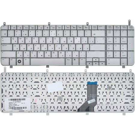 Клавиатура серебристая для HP Pavilion dv8-1000