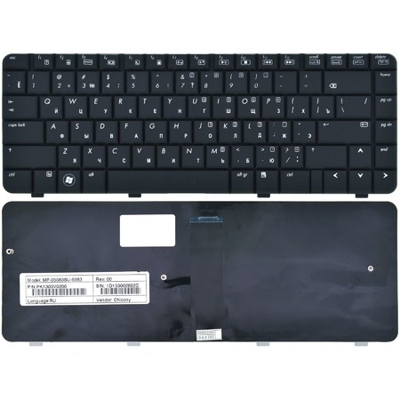 Клавиатура черная для HP Compaq Presario CQ40