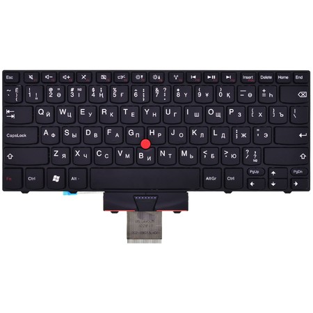 Клавиатура черная с черной рамкой (Управление мышью) для Lenovo ThinkPad Edge E10