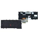 Клавиатура черная с черной рамкой с подсветкой (Управление мышью) для Lenovo ThinkPad X240