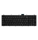 Клавиатура черная с черной рамкой для Clevo P170EM