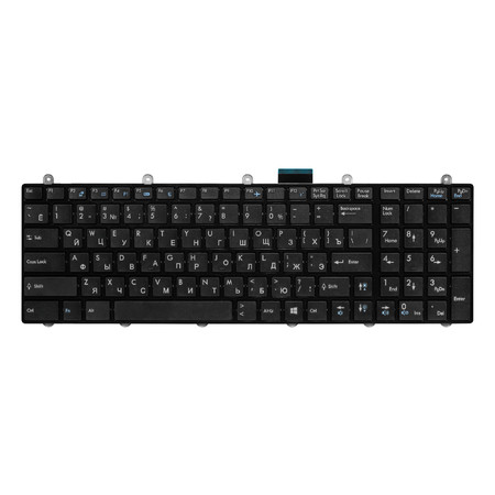 Клавиатура черная с черной рамкой для MSI GE70 2OC (MS-1757)