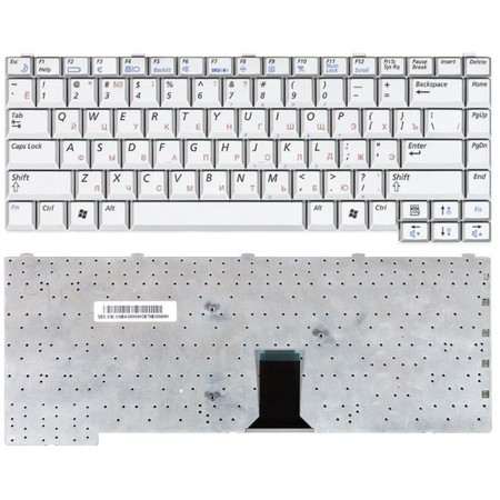 Клавиатура белая для Samsung M55 (NP-M55T003/SER)