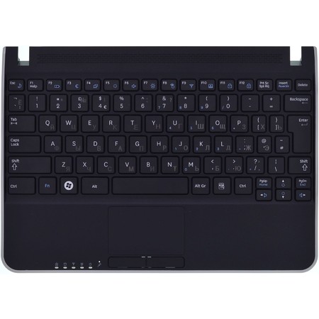 Клавиатура черная (Топкейс черный) для Samsung N210 (NP-N210-JA02)