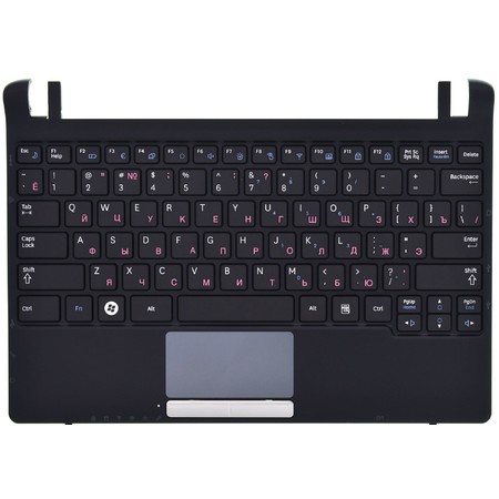 Клавиатура черная (Топкейс черный) для Samsung N250 (NP-N250-JP01)