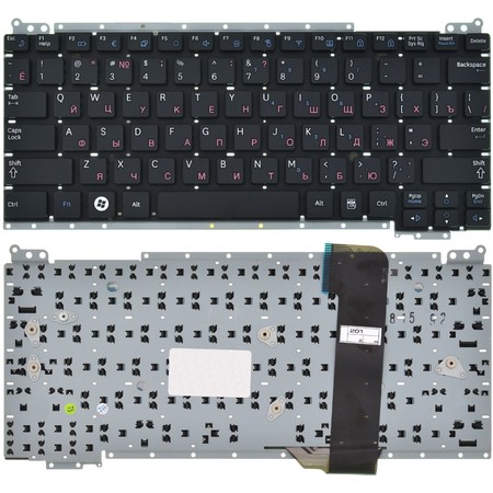 Клавиатура черная без рамки для Samsung NC110P (NP-NC110-P04)