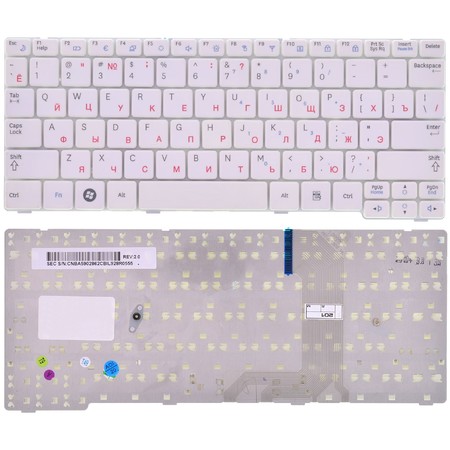 Клавиатура белая для Samsung NF110 (NP-NF110-A01)