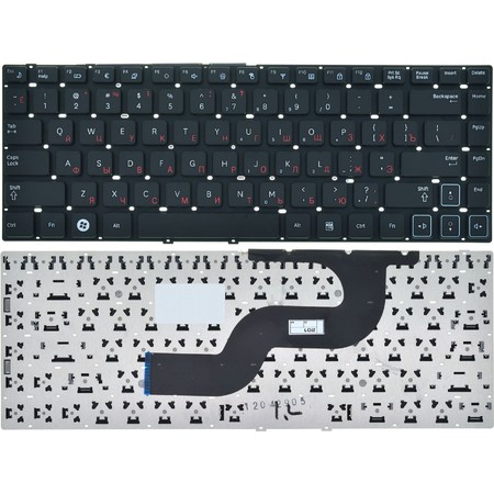 Клавиатура черная без рамки для Samsung RV415 (NP-RV415-S01)