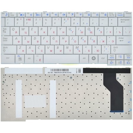 Клавиатура белая для Samsung Q210 (NP-Q210-FA07)
