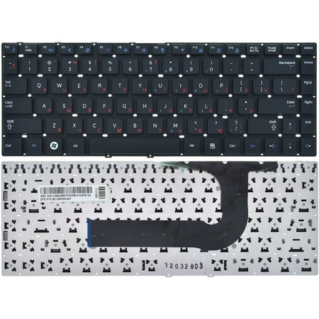 Клавиатура черная без рамки для Samsung QX412 (NP-QX412-S01)