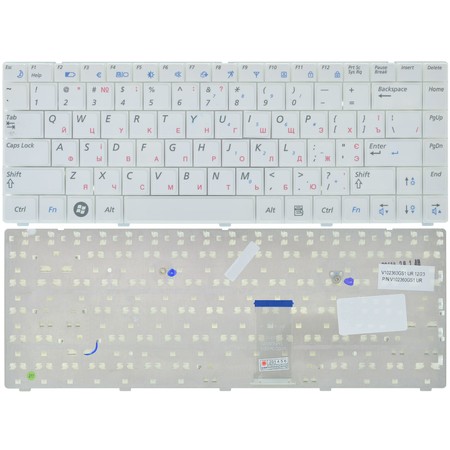 Клавиатура белая для Samsung R463 (NP-R463-DS01)