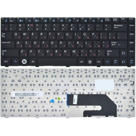 Клавиатура черная для Samsung RV408 (NP-RV408-A01)
